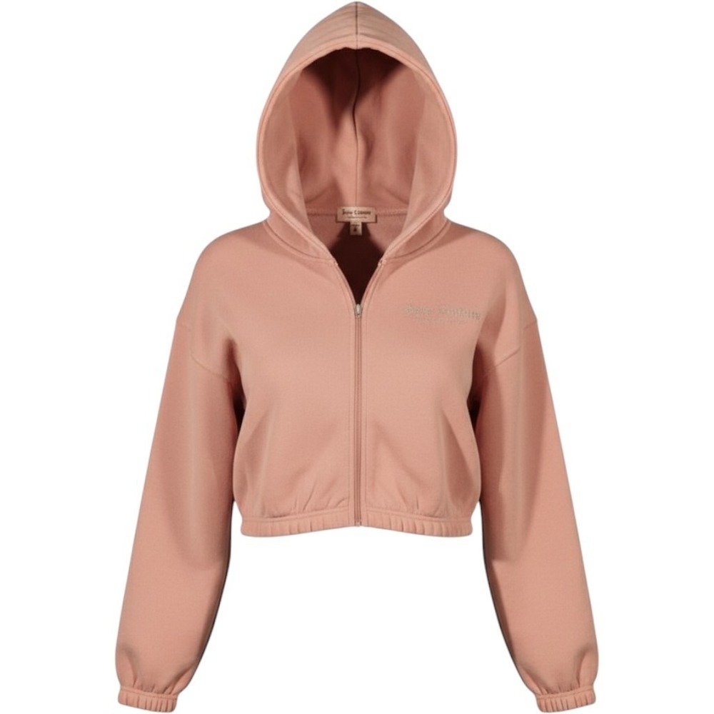 Juicy Couture Pink McBling Y2K Style Coquette Glam Hoodie Womens Medium NEW